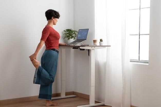 manual crank standing desk